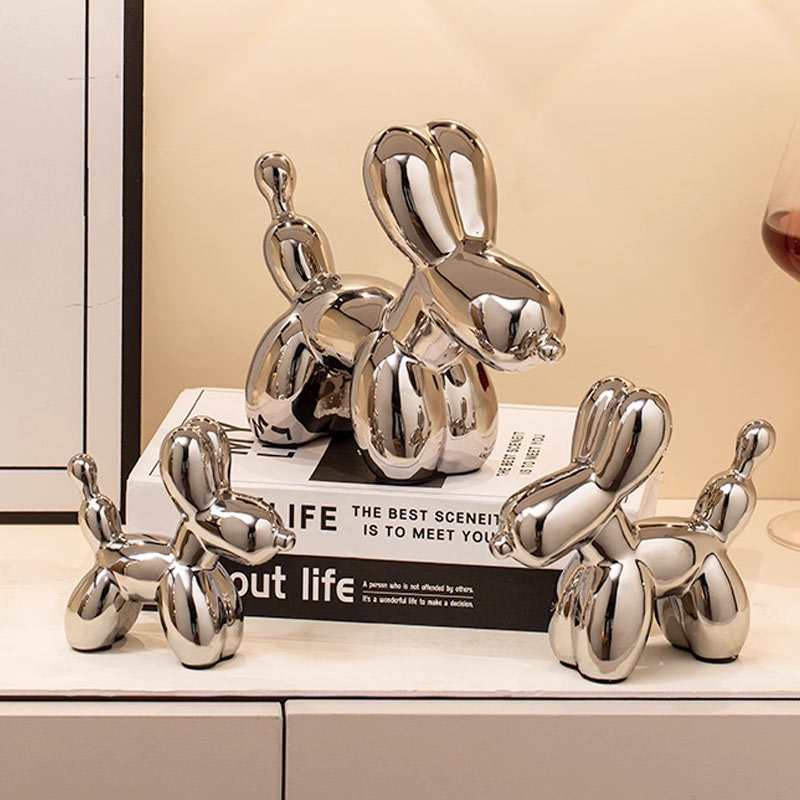 Ceramic Sculptures Silver Ball - Quiet Luxury Lifestyle ulasan dan harga