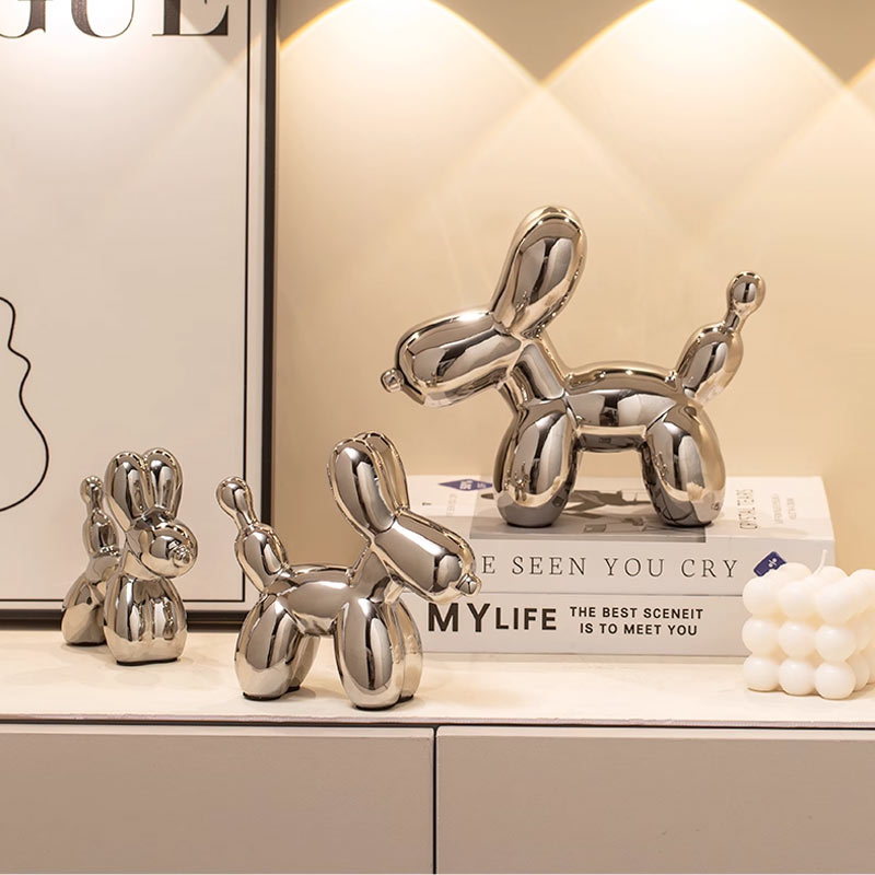 Ceramic Sculptures Silver Ball - Quiet Luxury Lifestyle ulasan dan harga