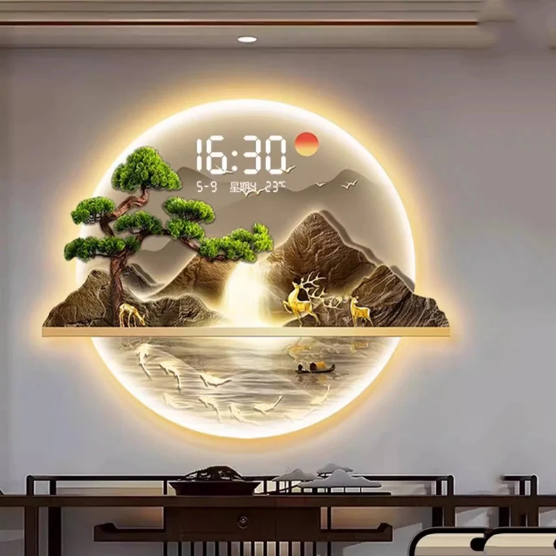 Chinese Style Design Wall Cloc - Luxury Lifestyle Aesthetic ulasan dan harga