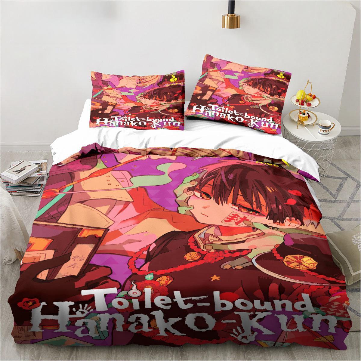 Anime Toilet-Bound Hanako-kun  - Linen Duvet Cover ulasan dan harga