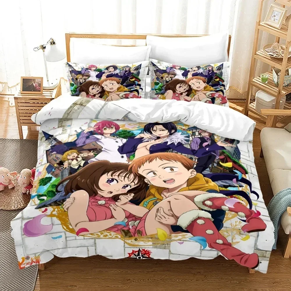 Anime Seven Deadly Sins Printe - Linen Duvet Cover ulasan dan harga