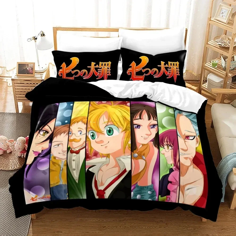Anime Seven Deadly Sins Printe - Linen Duvet Cover ulasan dan harga
