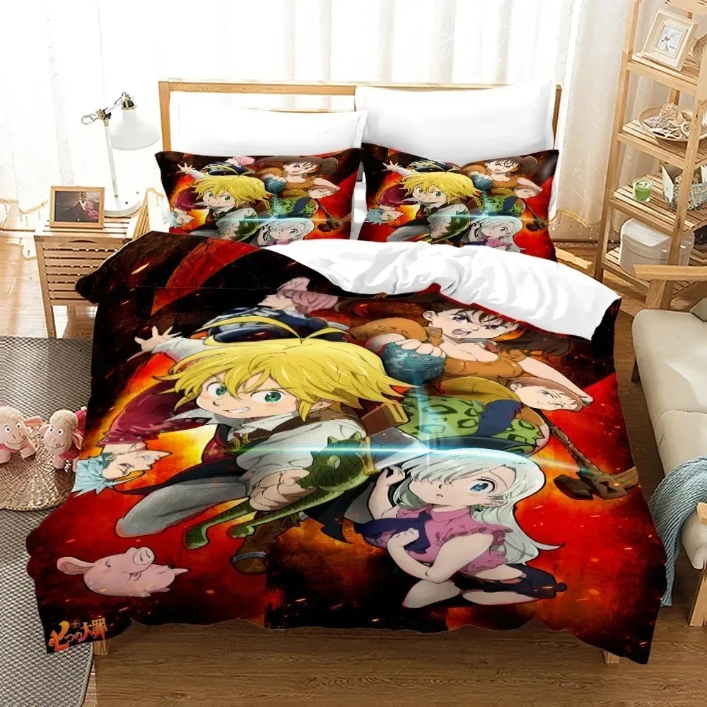 Anime Seven Deadly Sins Printe - Linen Duvet Cover ulasan dan harga