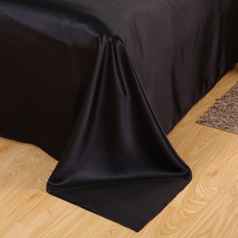 Satin Black Bedding Set With D - Silk Pillowcase Set ulasan dan harga